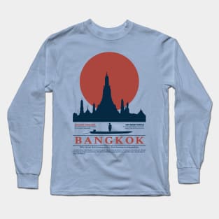 Wat Arun Temple Bangkok Thailand Long Sleeve T-Shirt